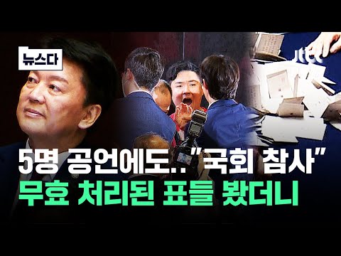 교묘한 '무효 4표' 누구…\