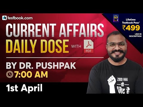 Current Affairs Today | 1 April Current Affairs 2021 | Current Affairs for SSC CHSL, RRB Group D
