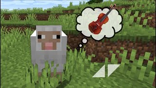 ◢ ◤ If I use Sheep as a VIOLIN... | Minecraft ♫