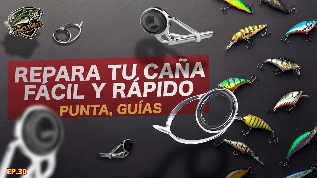 Reparando caña de pescar guías y punta 🔧 | Pesca Voraz