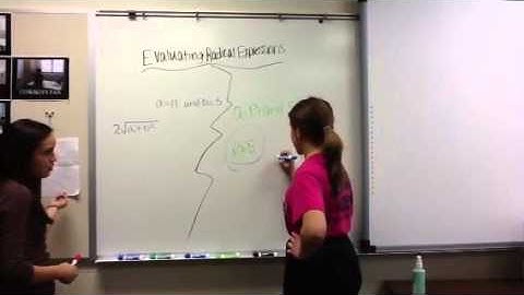 Evaluating radical expression