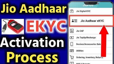 Jio Aadhaar eKYC Sim Activation Process 2022 | JioPos Plus Sim Activation New Update Aadhaar eKYC