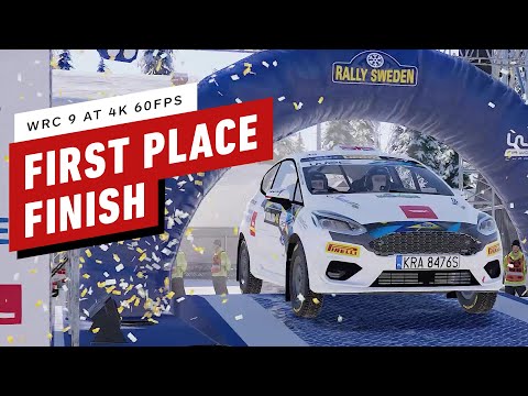 5 Minutes of WRC 9 1st Place Finish Gameplay at 4K 60 FPS