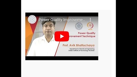 Nptel Power Quality Improvement Techniques