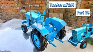 Part 05 Tractor MF 241 1/10 Scale - from PVC