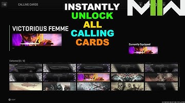 Modern Warfare 2: INSTANTLY Unlock All Calling Cards Glitch