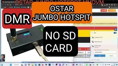 OSTAR MMDVM JUMBO HOT SPOT (DMR MODE)SET UP - (no sd card)
