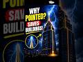 Why Tall Buildings Have Pointed Rods on Top ⚡ #facts #lightning #thunder