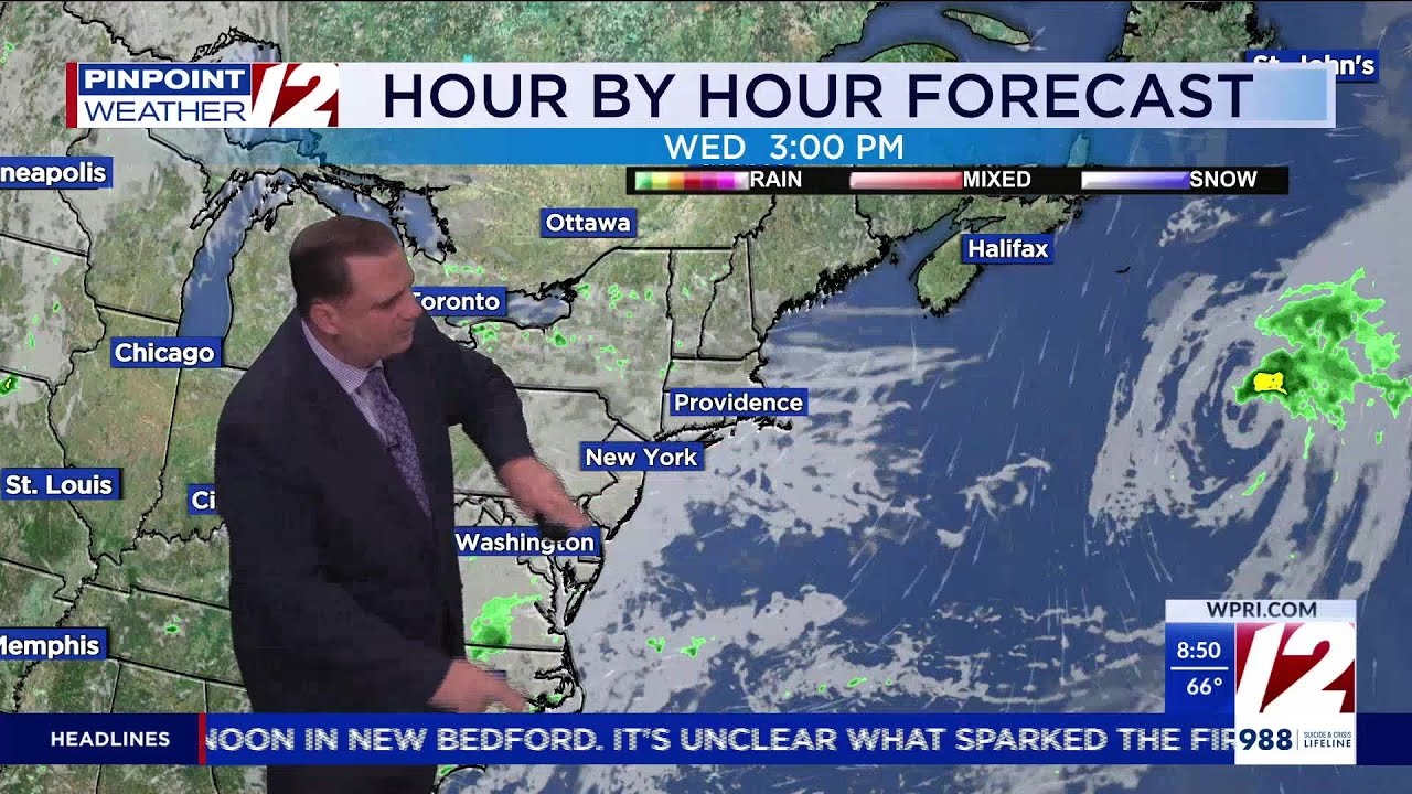 WPRI 12 Weather Forecast for 8/6/25: Clouds and hazy sun today - YouTube