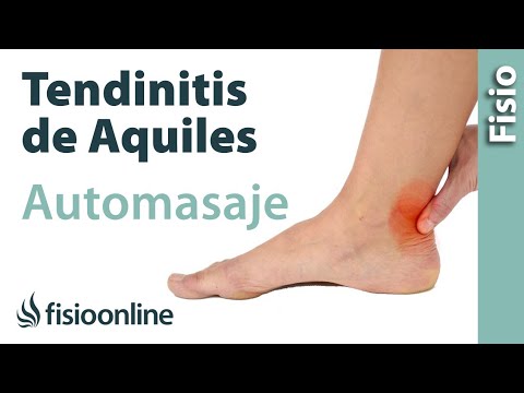 Auto-masaje para la tendinitis aquílea o del tendón de Aquiles.