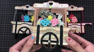 At the request of customers , Flower Cart Tutorial is coming - Alinacutle®  #AlinaCraft #papercraft