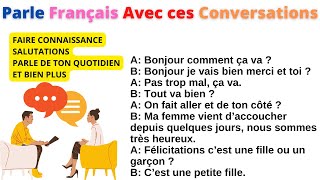 Apprends à parler FRANÇAIS avec des Conversations et Dialogues du Niveau A1 à C1 (compilation 6)