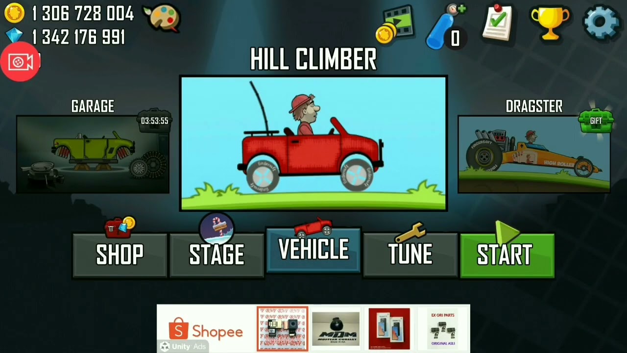 saat curang main hill climb