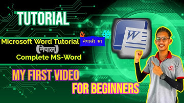 Microsoft Word (Home Menu )Tutorial (नेपाली मा) - Complete MS-Word Tutorial 2020 for Beginners