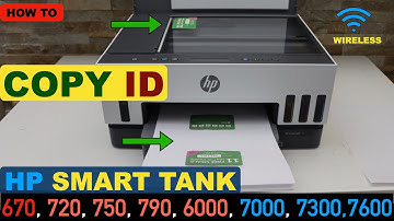 HP Smart Tank 670, 720, 750, 790, 6000, 7000 & 7300 Copy ID Card | Easy & Quick Copy Setting.