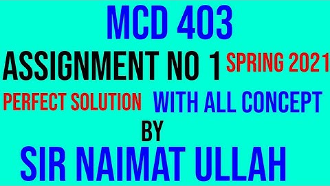 MCD403 assignment no 1 solution 2021|MCD 403|assignment 1|Production of song|Groove mera|solution.