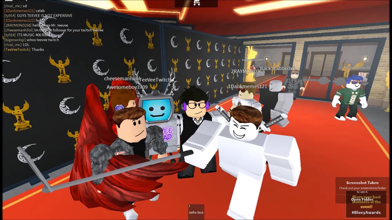 5th Annual Bloxy Awards Red Carpet Roblox - roblox 6th annual bloxy awards game conner3d