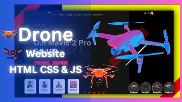 How to Make an Animated Drone Website Using HTML, CSS, and JavaScript | Step-by-Step Tutorial