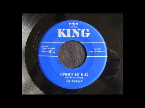 Tiny Bradshaw — Tiny Bradshaw Newspaper Boy Blues 4537