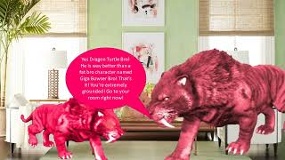 Dark Watermelon Monster Tiger Says No Dragon Turtle Bro Grounded