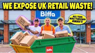 RETAIL PARK SKIP RAIDING RETAIL WASTE EXPOSED DUMPSTER DIVING UK