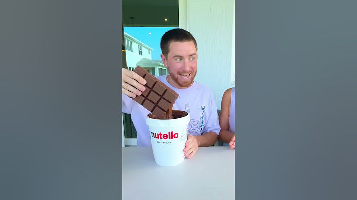 Il a mis une tablette de chocolat dans un pot de Nutella 🤩
