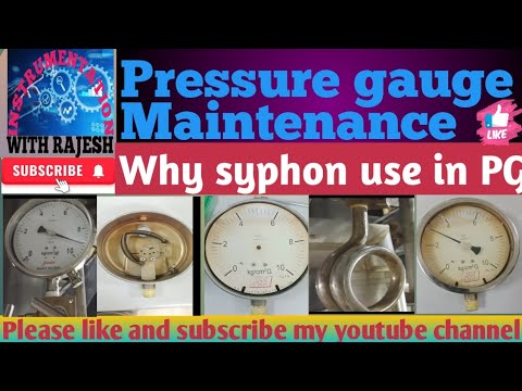 Pressure gauge maintenance|Bourdon tube pressure gauge |#pressure gauge ...