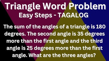 How to Solve Triangle Word Problem with Easy Steps- TAGALOG