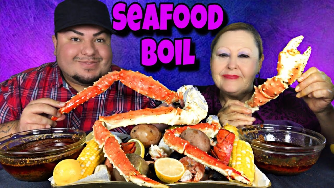 Mom & Son Seafood Boil w/ BLOVE’S SMACKALICIOUS SAUCE