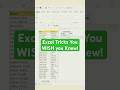Excel Tips and Tricks for Productivity #excel #exceltips