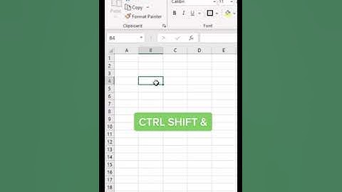 Shortcut to add border in Excel  #shorts, #excel, #border, #shortcut, #education