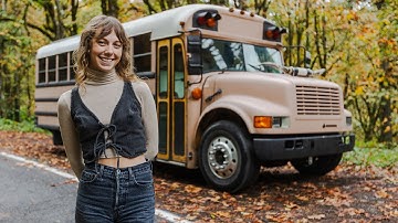 Her DIY Bus Home - A Masterpiece of Tiny Design
