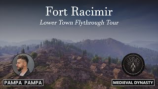 Medieval Dynasty | Fort Racimir | Lower Town Flythrough Tour | #medievaldynasty #gaming #tour #fort