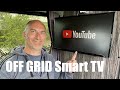 How to connect a mains tv direct to 12v dc  off grid living