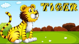 Tiger Song for Kids | Learn all about Tigers | Animal Songs for Kids #animalsong