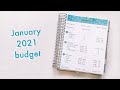 JANUARY 2021 BUDGET SETUP | Erin Condren Budget Planner