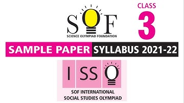 ISSO Social Studies Olympiad Class 3 Sample Paper 2021-22