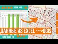 Как легко добавить точечные данные из Excel в QGIS 3