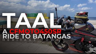 CFMOTO 450SR ride to Taal Batangas | 450SR Ride experience, gas consumption, pros & cons