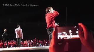 170929 Kpom World Festival in Changwon BTS Fire fixed camera