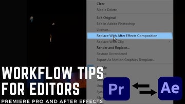 Adobe Premiere Pro and After Effects Dynamic Link Tutorial   Workflow Tips for Editors   Ultra vfx