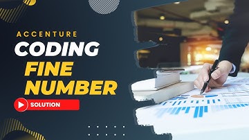 Accenture Coding Questions Solutions | Fine Number | Actual Accenture Coding Question #coding