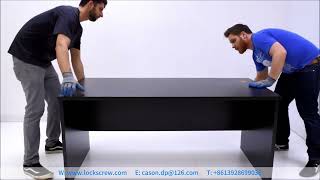 Made with Barbed Channel Lock,Assembled in 1 minute#lockdowel #fasteners #officefurniture