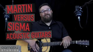 #Martin HD-28V Versus #Sigma DM-1 Acoustic Guitars. Is there a difference between the two guitars?