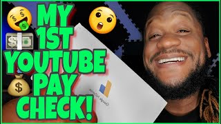 WOW! I GOT MY FIRST YOUTUBE PAYCHECK + HOW MUCH I MADE IN JUST 3 MONTHS OF YOUTUBE EARNINGS (2020) ?