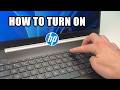 How to Turn On Your HP Laptop For the First time