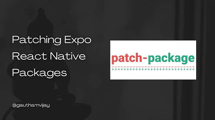Patching Expo React Native Packages with help of patch-package