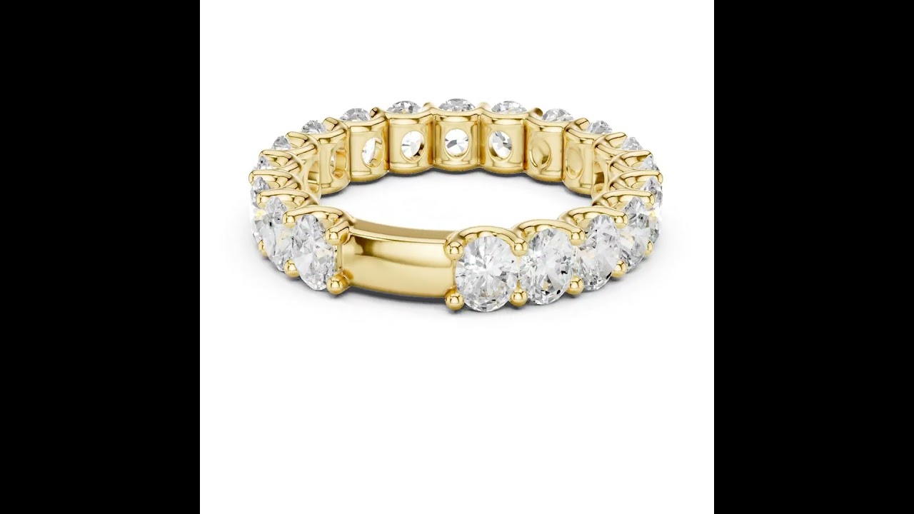 Oval Cut Lab Grown Diamond Full Eternity Band