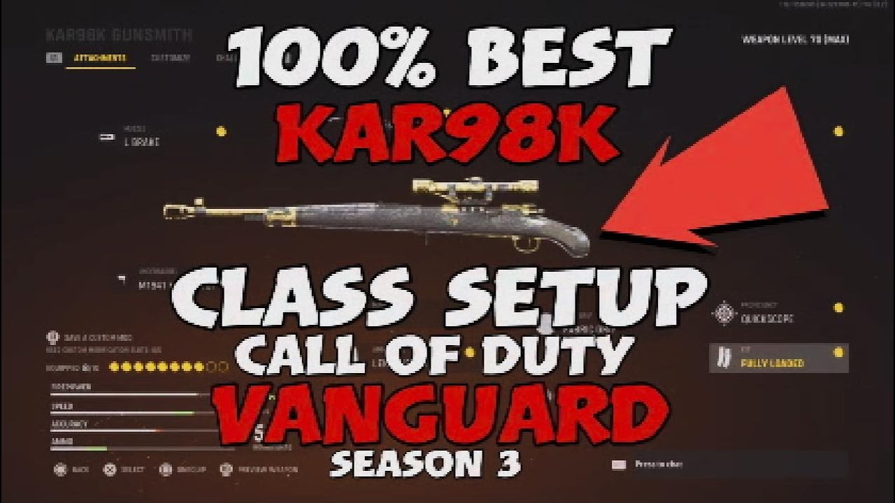 *BEST* Class Setup Kar98k Sniper Rifle - CoD Vanguard PS5