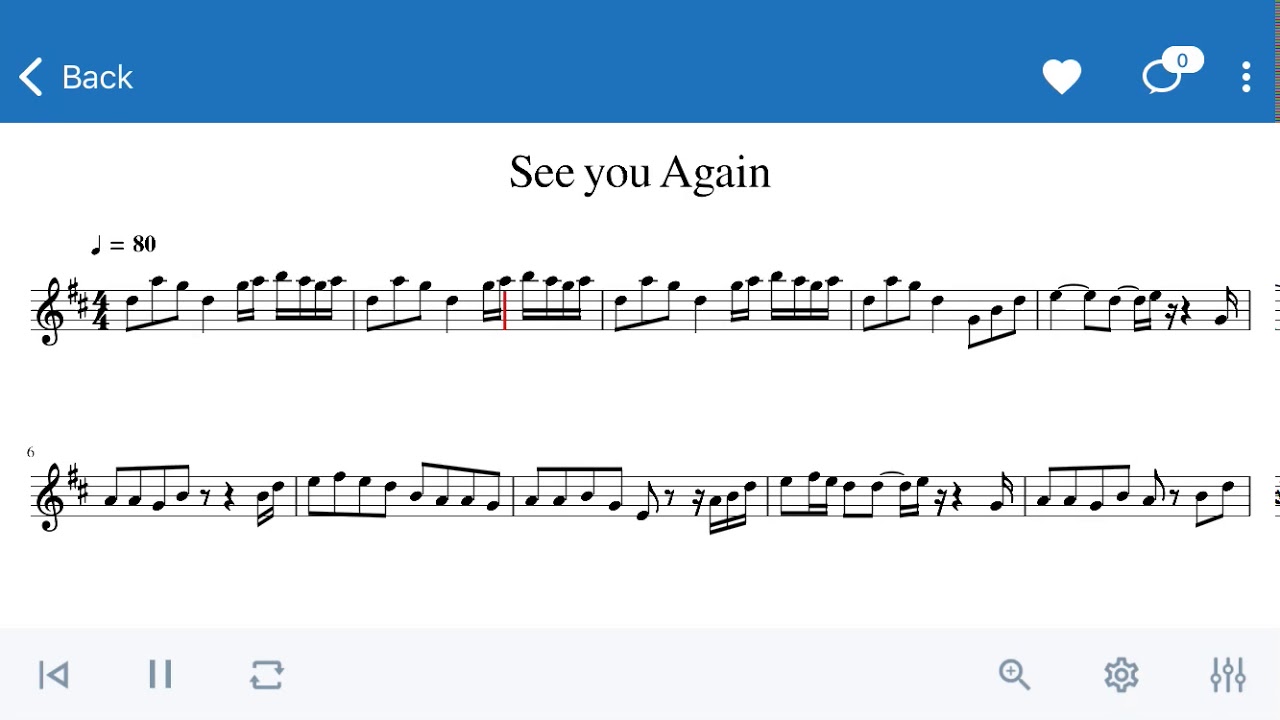 See You Again Alto Sax Sheet Music YouTube